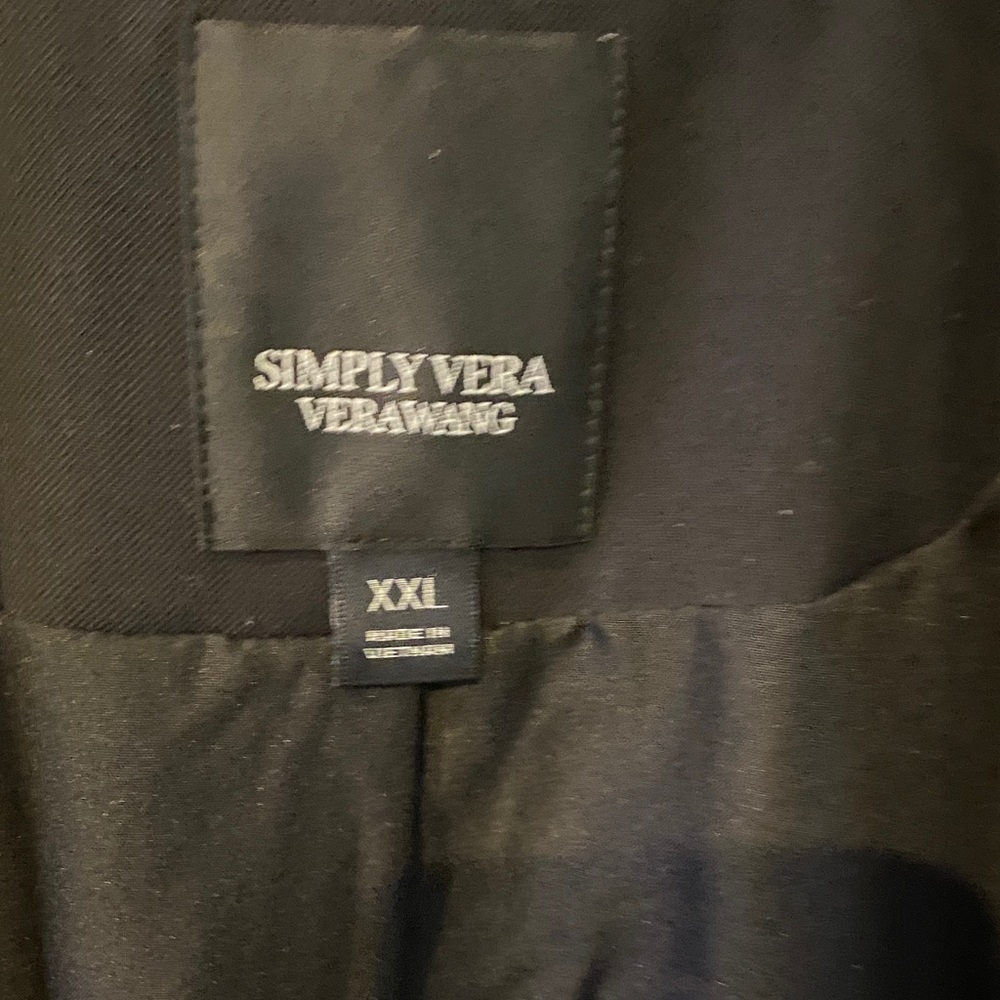 Simply Vera Vera Wang Elegant Black Blazer - Picture 2 of 4